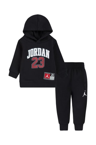 Sweat à capuche et pantalon - Blanc, noir et rouge