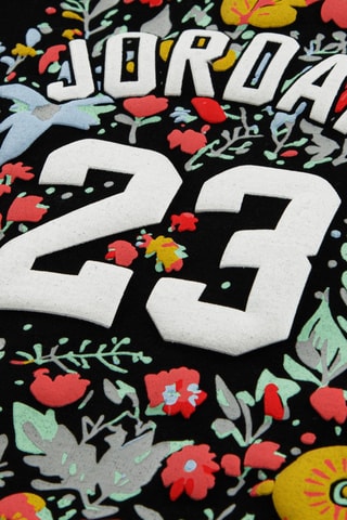 T-shirt Floral - Jordan - Noir