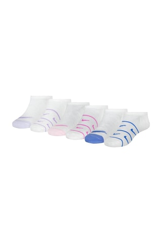 6 paires de socquettes - Blanc et bleu