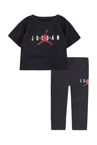 Tshirt et legging - Blanc, noir et rouge