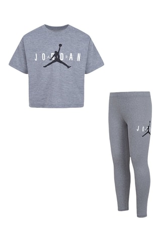 Tshirt et legging - Blanc, noir et gris