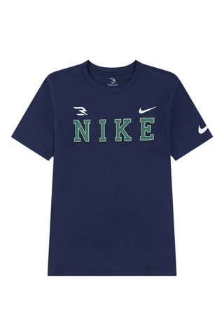 T-shirt - Blanc, beige et bleu