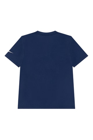 T-shirt - Blanc, beige et bleu
