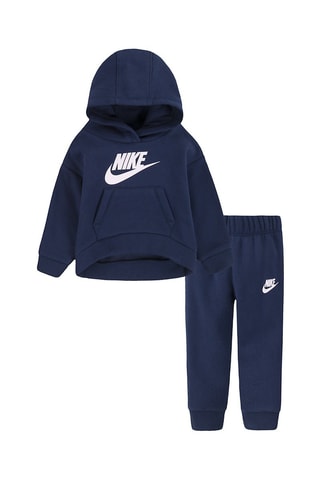 Sweat à capuche et pantalon - Blanc, beige et bleu
