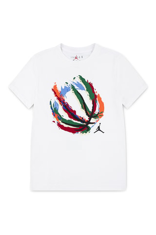 T-shirt Ball Fire - Jordan - Blanc