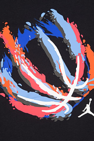 T-shirt Ball Fire - Jordan - Noir