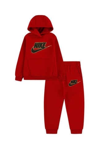 Sweat à capuche et pantalon polaires - Rouge