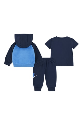 Ensemble 3 pièces - Blanc, beige et bleu