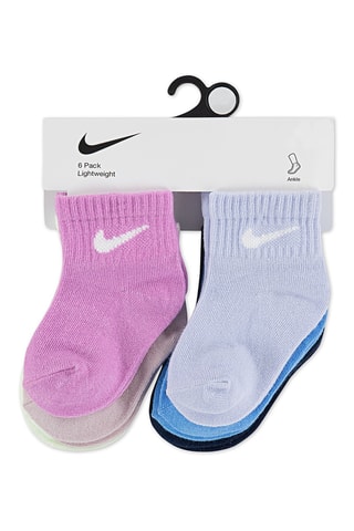 6 paires de chaussettes - Nike - Rouge