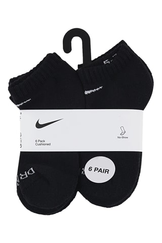 6 paires de socquettes - Nike - Noir