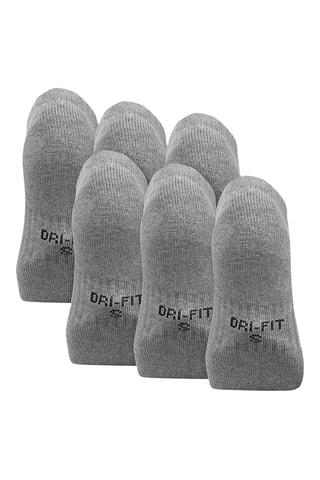 6 paires de socquettes - Nike - Gris