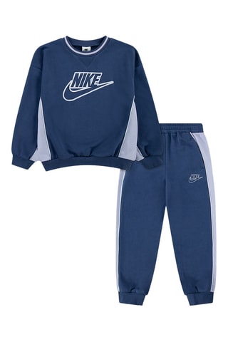 Sweat et pantalon Color Blocked Crew - Nike - Bleu