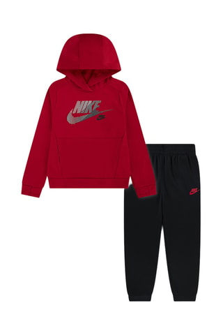 Ensemble swaet à capuche et pantalon - Rouge