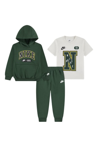 Sweat à capuche - Blanc, noir et vert