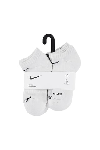 6 paires de socquettes - Nike - Blanc