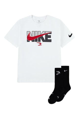T-shirt et chaussettes - Blanc