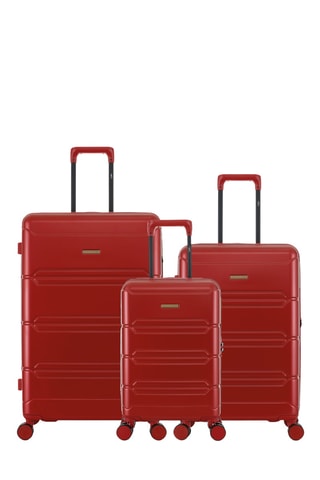 Set van 3 Trolleys Lynda (XS/M/L) - 46 / 66 / 76 cm - Bordeauxrood