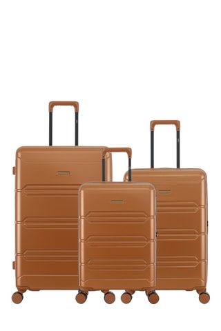 Set van 3 Trolleys Lynda (S/M/L) - 59 / 66 / 76 cm - Bruin