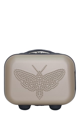 Beautycase met Wieltjes Francette-K - 30 cm - Beige