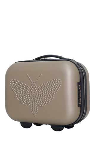 Beautycase met Wieltjes Francette-K - 30 cm - Beige
