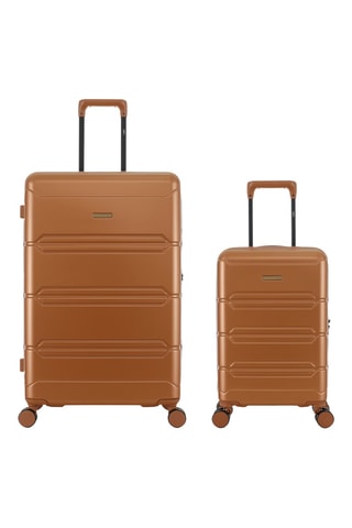 Lowcost Handbagagetrolley en Grote Trolley Lynda (XS/L) - 55/76 cm - Bruin