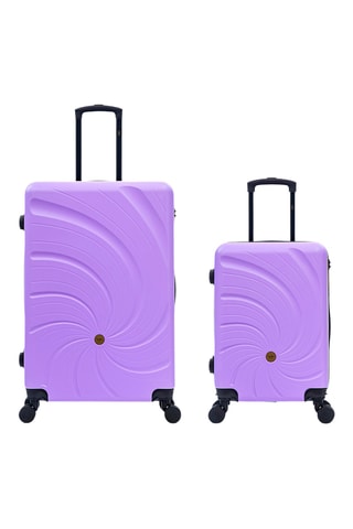 Handbagagetrolley en Grote Trolley Serena (S/L) - 57/76,5 cm - Paars