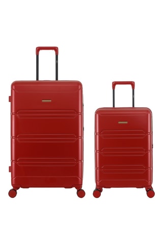 Handbagagetrolley en Grote Trolley Lynda (S/L) - 66/76 cm - Bordeauxrood