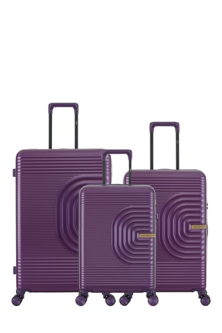 Set van 3 Trolleys Celia (S/M/L) - 59 / 66 / 76 cm - Paars
