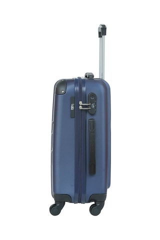 Grote Trolley Hambourg (L) - 69 cm  - Blauw en zwart