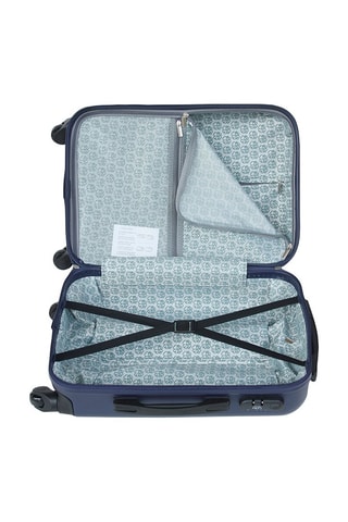 Grote Trolley Hambourg (L) - 69 cm  - Blauw en zwart
