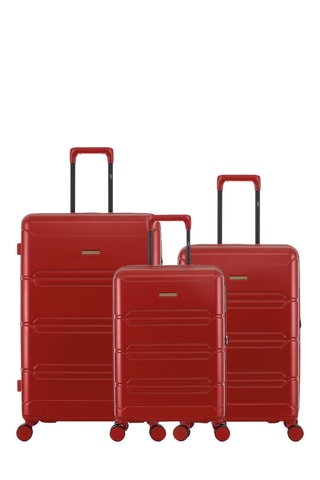 Set van 3 Trolleys Lynda (S/M/L) - 59 / 66 / 76 cm - Bordeauxrood