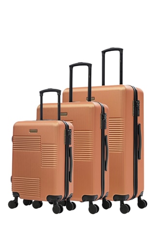 Set van 3 Trolleys Livia (S/M/L)  - 56,5 / 66 / 76,5 cm - Oranje