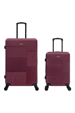 Handbagagetrolley en Grote Trolley Livia (S/L) - 56,5/76,5 cm - Paars