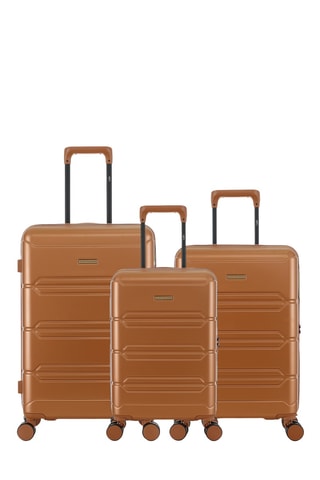 Set van 3 Trolleys Lynda (XS/S/M) - 55 / 59 / 66 cm - Bruin