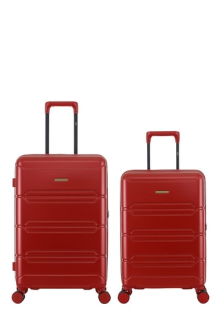 Handbagagetrolley en Weekendtrolley Lynda (S/M) - 59/66 cm - Bordeauxrood