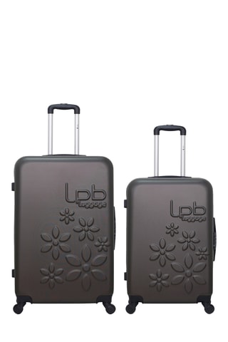 Grote Trolley en Weekendtrolley Eleonor (L/M) - 75/65 cm - Donkergrijs