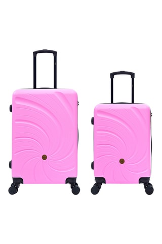Handbagagetrolley en Weekendtrolley Serena (S/M) - 57/66,5 cm - Roze