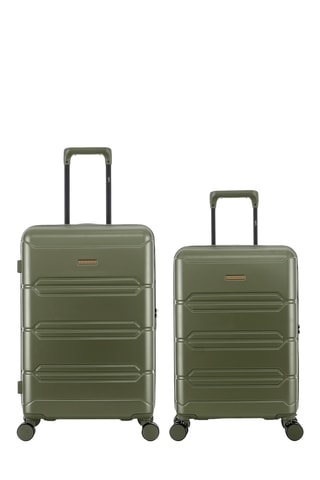 Handbagagetrolley en Weekendtrolley Lynda (S/M) - 59/66 cm - Kaki