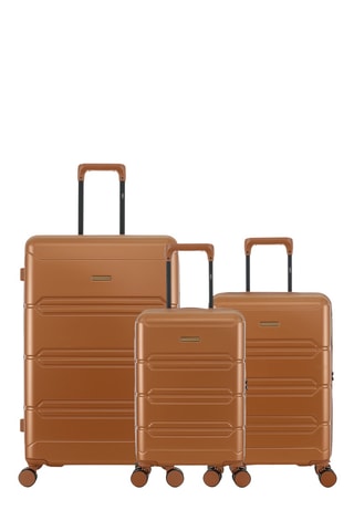 Set van 3 Trolleys Lynda (XS/S/L) - 55 / 59 / 76 cm - Bruin