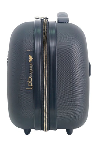 Handbagagetrolley en Beautycase Francette-H (S/K) - 50/23 cm - Zwart