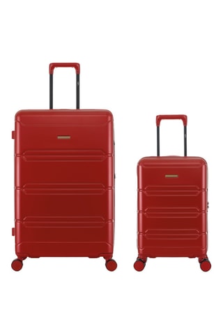 Lowcost Handbagagetrolley en Grote Trolley Lynda (XS/L) - 55/76 cm - Bordeauxrood