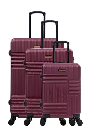 Set van 3 Trolleys Livia (S/M/L)  - 56,5 / 66 / 76,5 cm - Paars