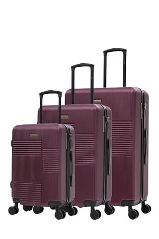 Set van 3 Trolleys Livia (S/M/L)  - 56,5 / 66 / 76,5 cm - Paars