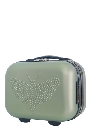 Handbagagetrolley en Beautycase Francette-H (S/K) - 50/21,5 cm - Kaki