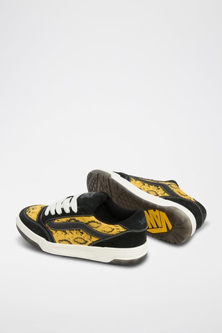 Baskets en cuir Hylane - Noir et jaune - Vans
