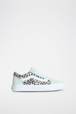 Baskets en cuir Old skool - Vert d’eau - Vans