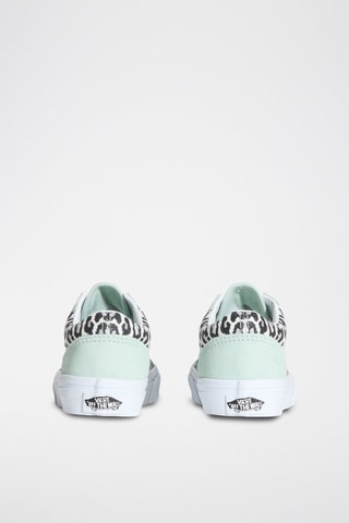 Baskets en cuir Old skool - Vert d’eau - Vans
