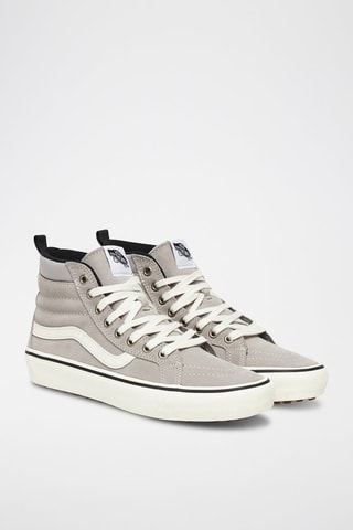 Baskets montantes en nubuck MTE Sk8-Hi Insulated - Gris et blanc - Vans