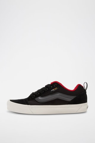 Baskets en cuir Knu Skool - Noir et rouge - Vans