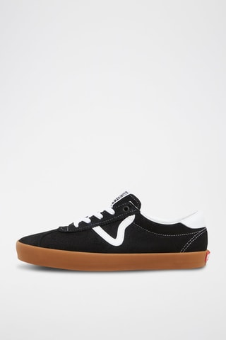 Baskets en cuir Sport Low - Noir - Vans